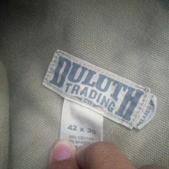 Duluth Trading Co Khaki Burly Flex Fires Hose Cargo Pants Men’s Size 42x30 - Picture 7 of 10